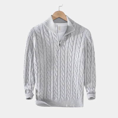 Alessandro™ | Eleganter Pullover mit Reißverschluss