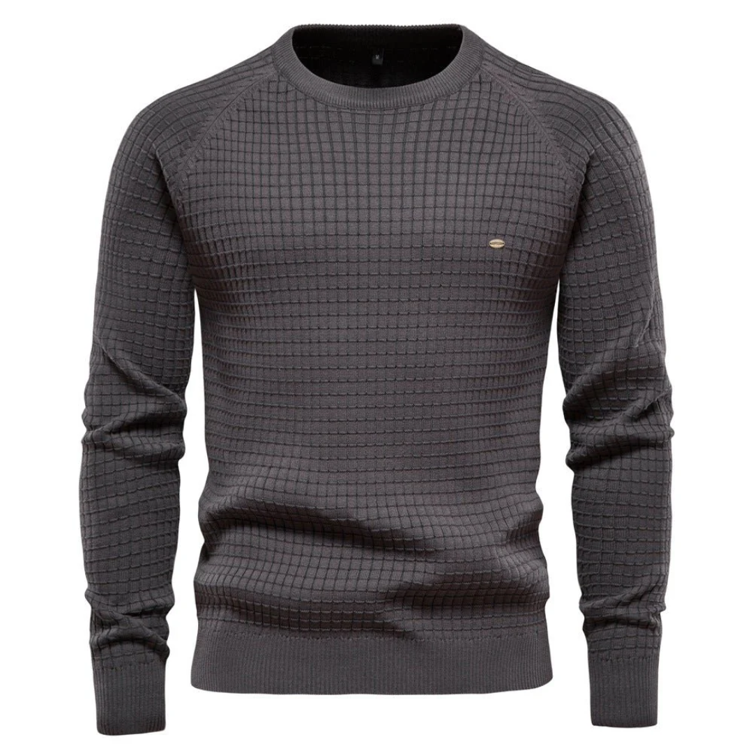 Herren Warmer Gemütlicher Stylischer Rundhals Strickpullover | Langarm