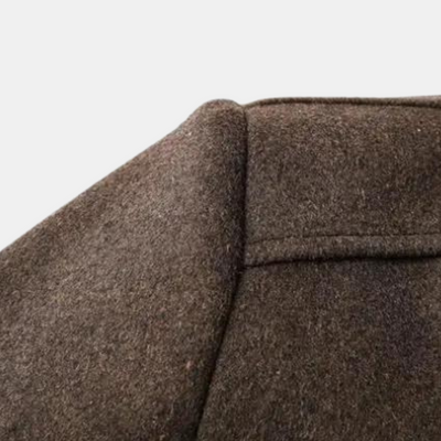 Trenchcoat aus dicker wolle