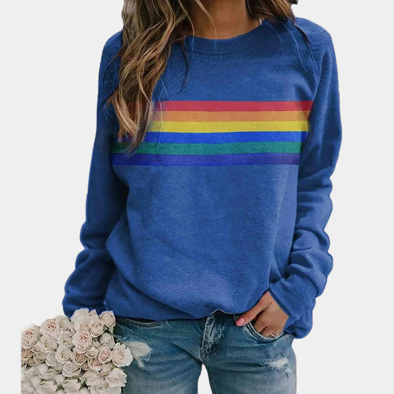 Gestreiftes Sweatshirt für Damen