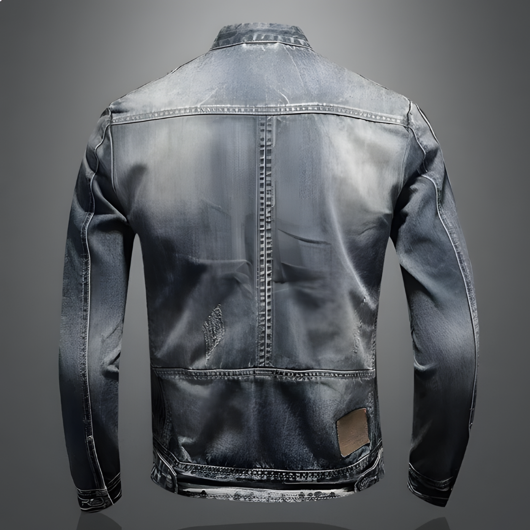Retro denim jacke für männer