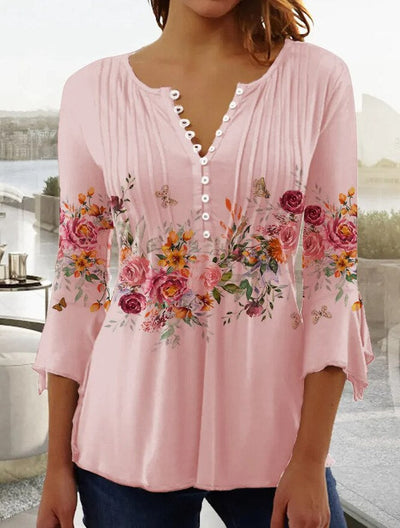 Bluse mit Blumenmuster für Damen
