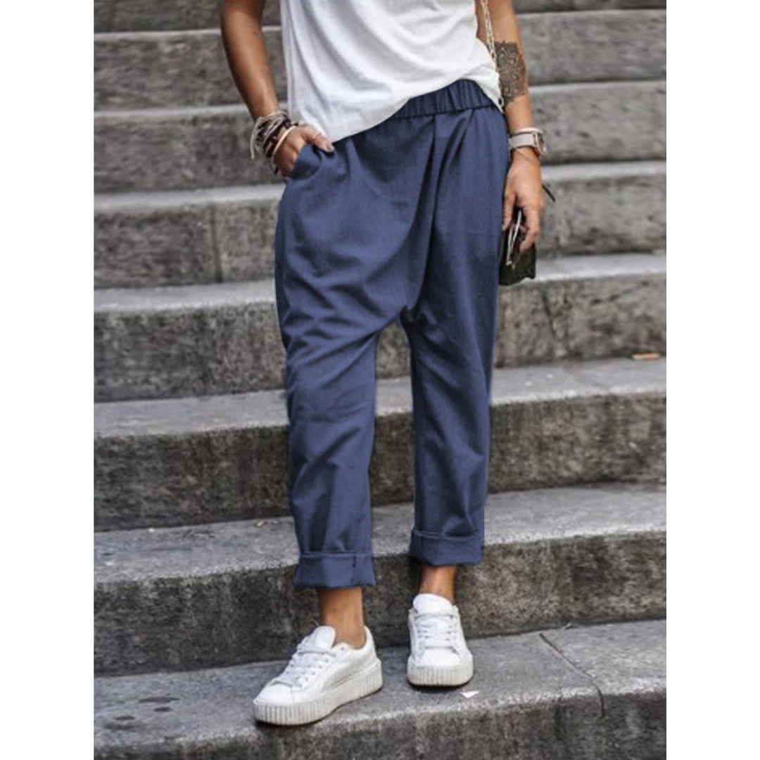 Kurze Freizeithose Für Damen | Weites Bein