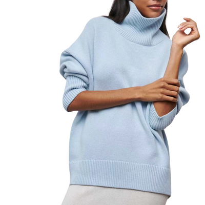 Pullover mit hohem Kragen für Damen