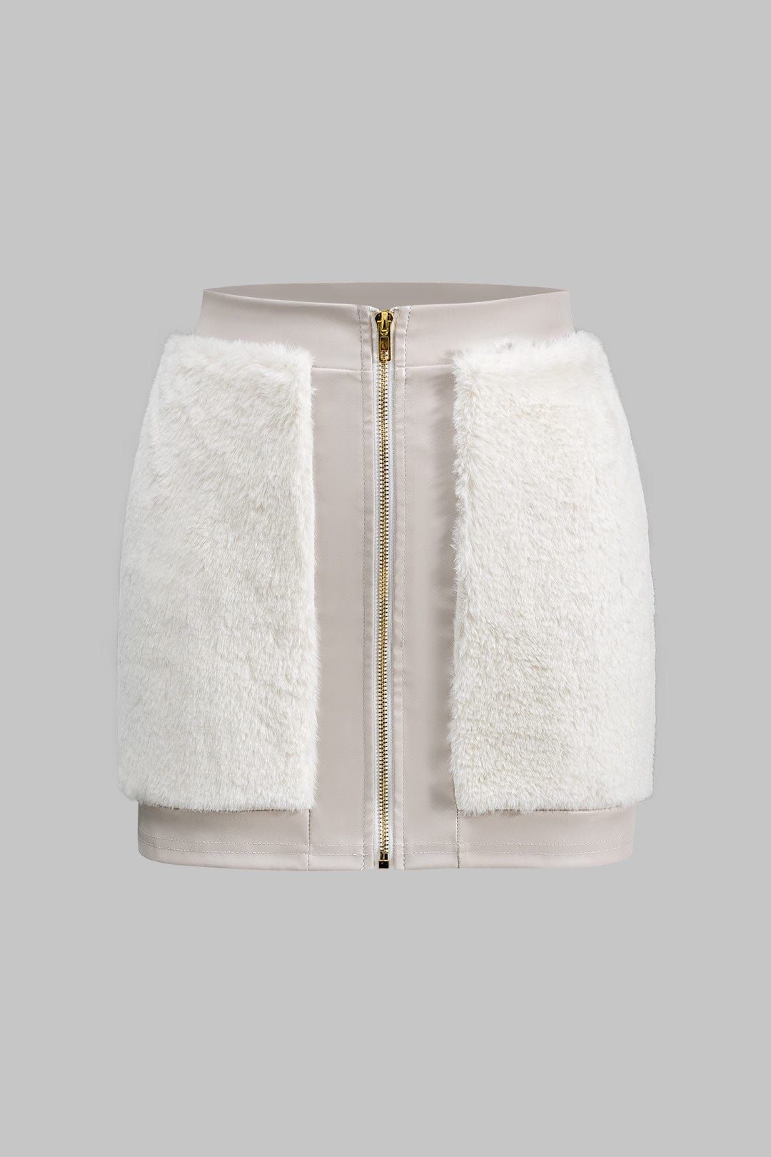 Antonia | Kunstleder-Set mit Kunstpelz-Details