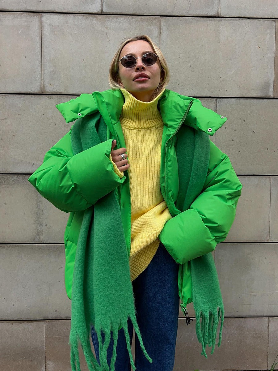 Winter luxe-bauschjacke