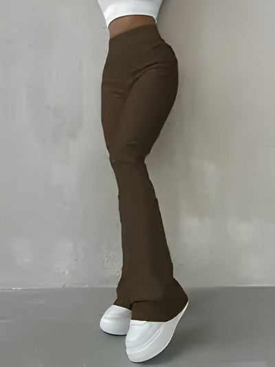 Alessandra | Lässige gerippte einfache schmale Leggings