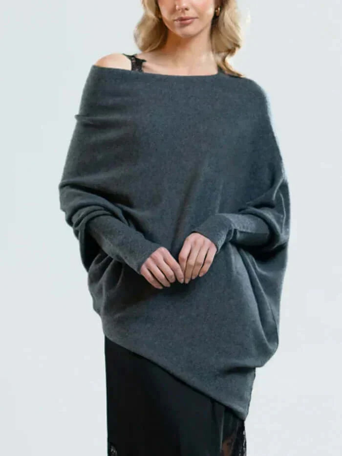 Warmer Langarmpullover Für Damen | Asymmetrisch