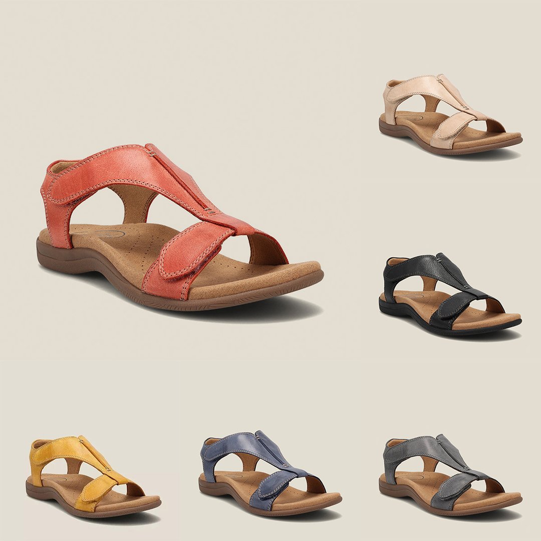 Damen-ledersandalen