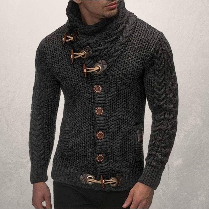 Strickjacke mit Knebelverschlüssen für Herren