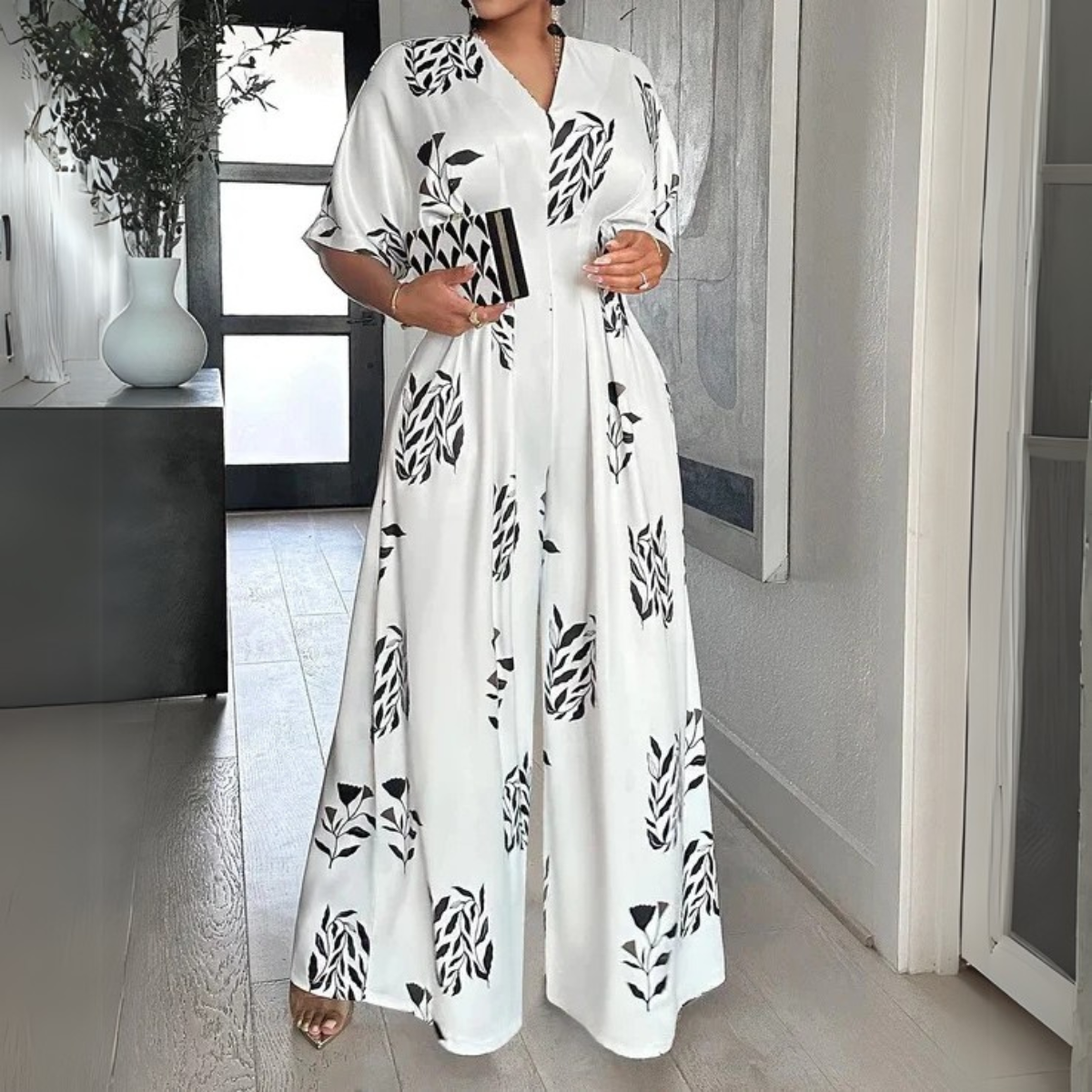 Statement Print Jumpsuit Für Damen