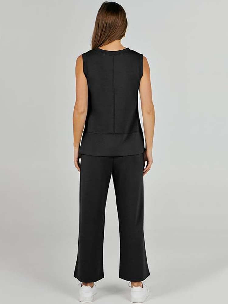 Saphira | Ärmelloses Zweiteiler-Set