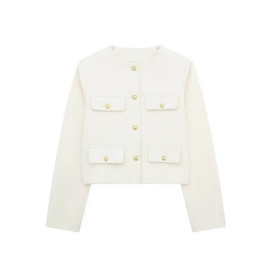 Damen Langarmjacke Vintage | Button Down