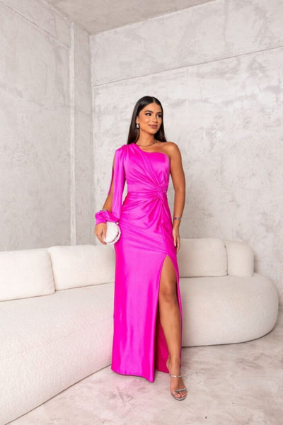 Elegantes Abendkleid Mit Einer Schulter Für Damen