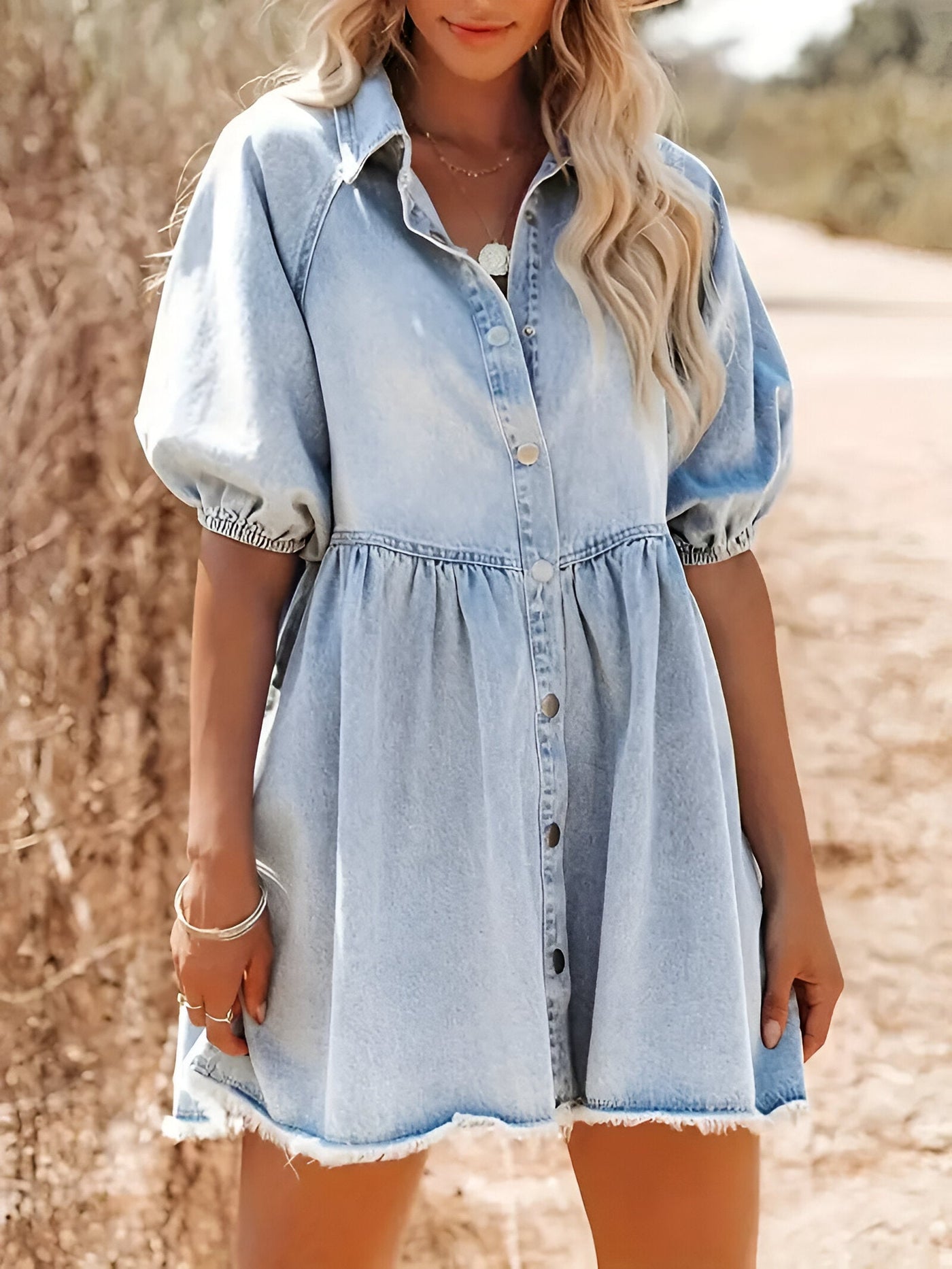 Francine | Mühelos stilvolles Denim-Kleid