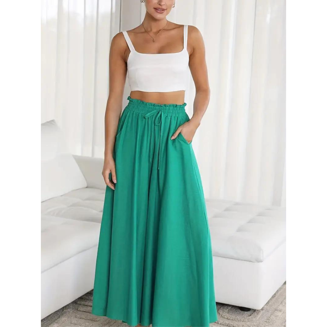 Weit geschnittene Hose für Damen