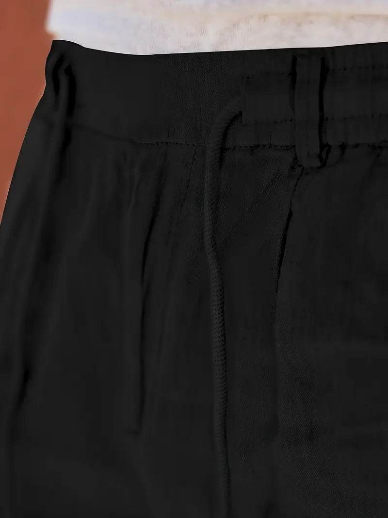 Nichols – Locker Sitzende Hose Aus Leinen Mit Kordelzug