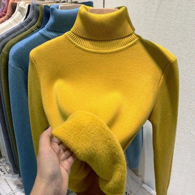 Cozy klassischer rollkragenpullover