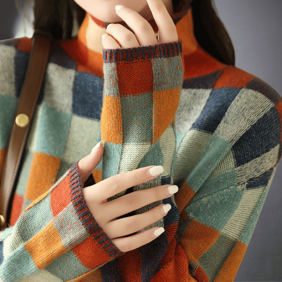 Faiga | Veganer Pullover mit Stehkragen