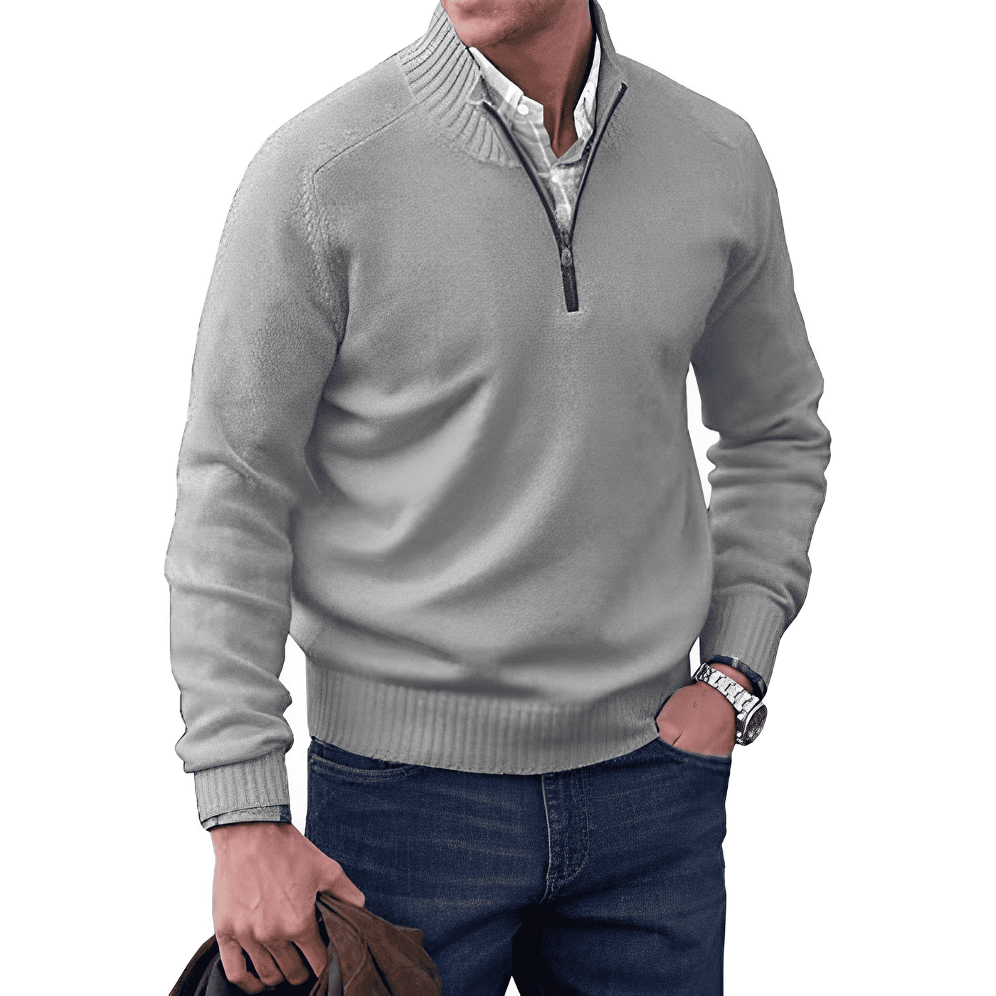 Mayfair™ | Der Elegante Zip-Pullover