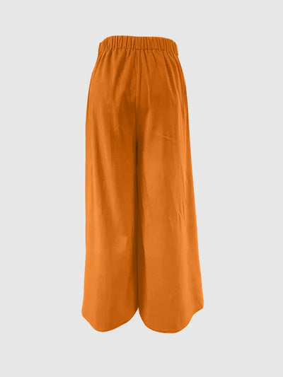 Hilma | Mühelos schicke Hose mit Bindeband und weitem Bein