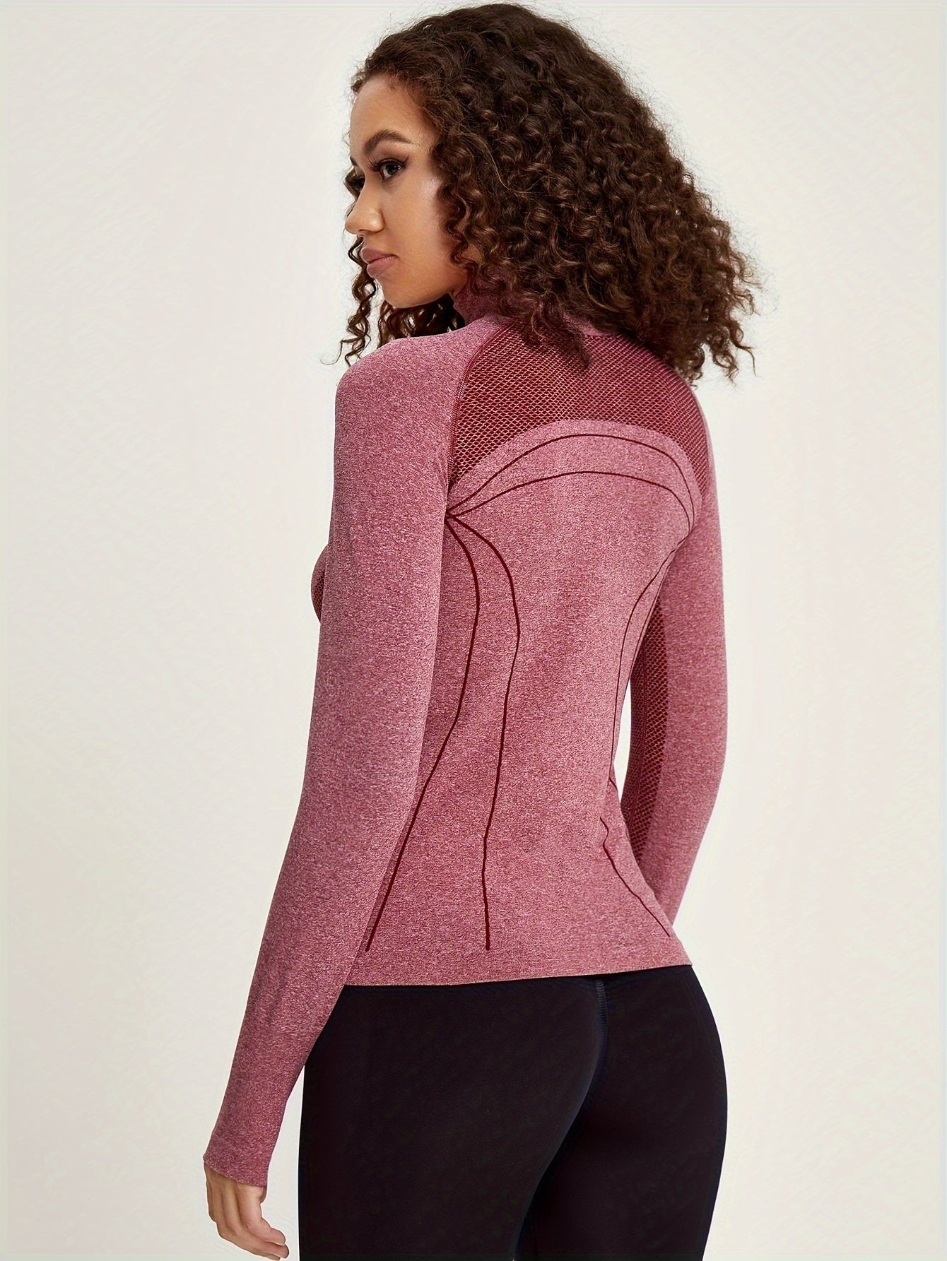 Elisa | Nahtlose Sportjacke mit Reißverschluss