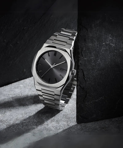 Sand Minimalistische ultradünne Uhr