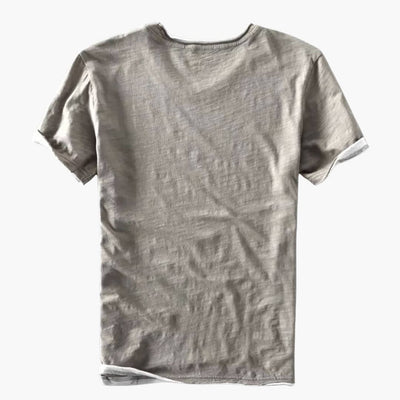 Basic T-Shirt - Herren Rundhals Kurzarmshirt aus Baumwolle