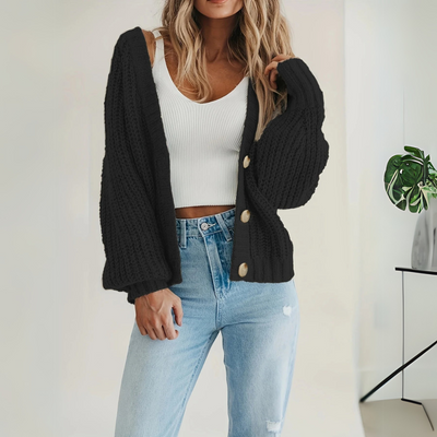 Strickjacke mit Knöpfen für Damen