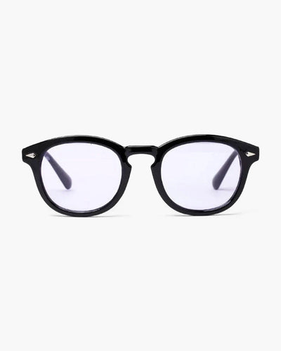Jayden | Schwarzer Rahmen Runde Sonnenbrille für Männer
