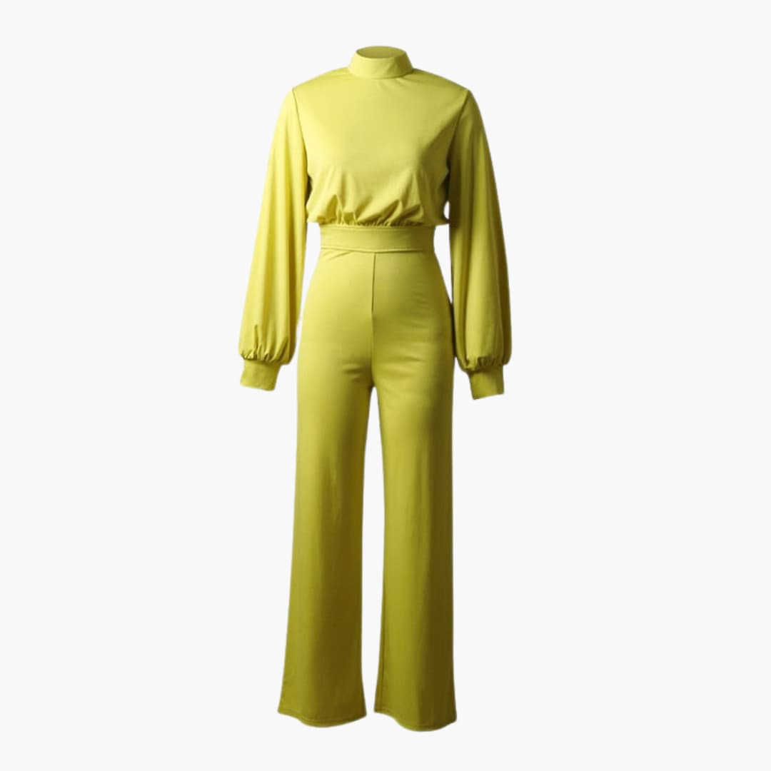 Eleganter Damen Jumpsuit - Bequemer Stil mit halbem Kragen