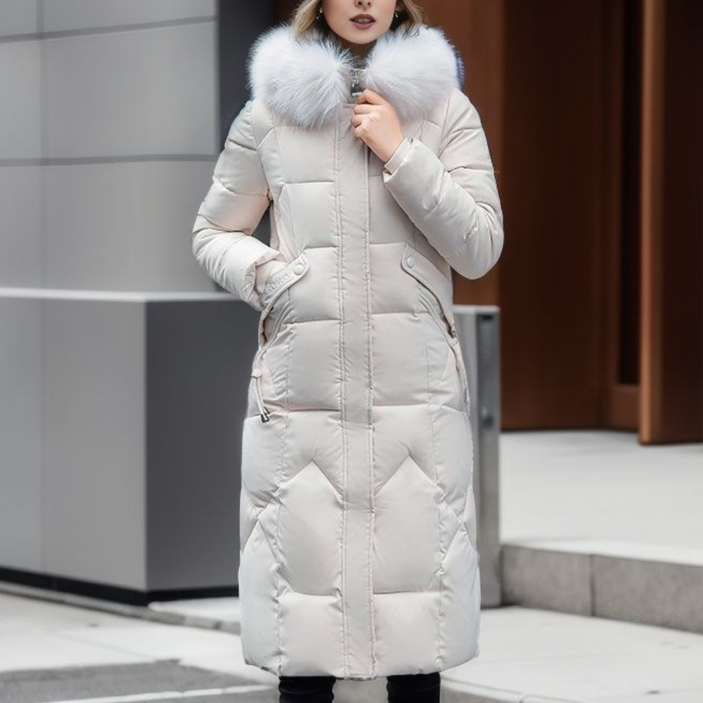 Daunenjacke Damen Lang Mit Kapuze | Gefüttert Und Elegant