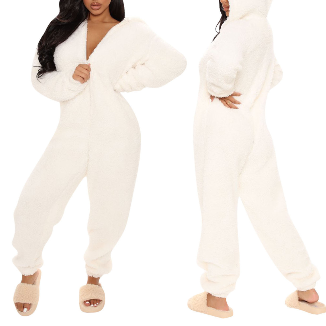 Jumpsuit mit Kapuze für Damen