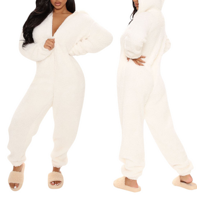 Jumpsuit mit Kapuze für Damen