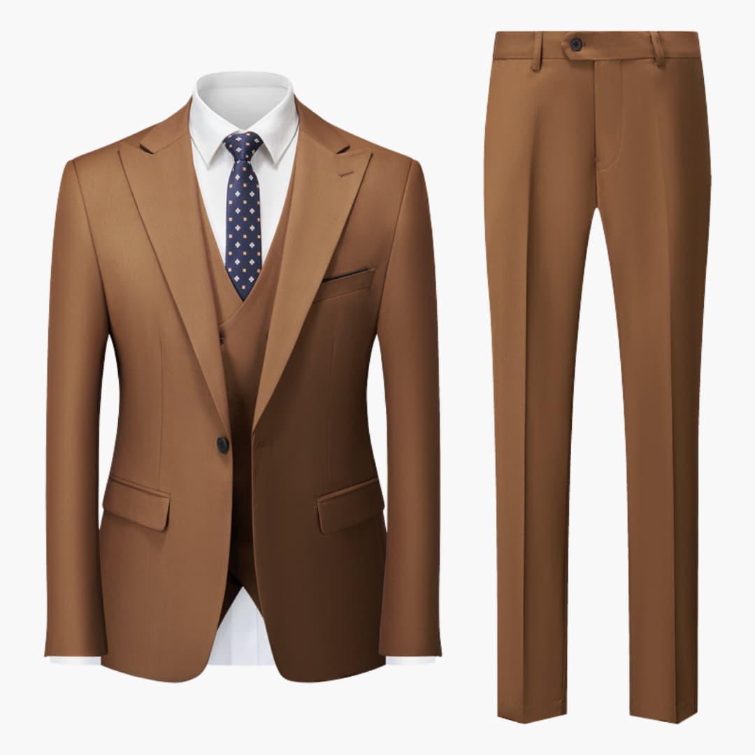 Eleganter Slim Fit Anzug - Herren 3-teilig für Business