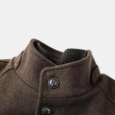 Trenchcoat aus dicker wolle