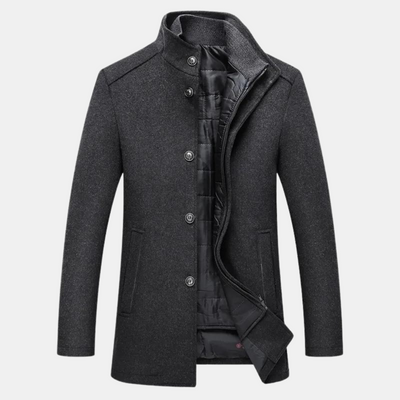 Trenchcoat aus dicker wolle
