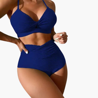 Bikini-Set - Damen Zweiteiler mit hoher Taille & Stil