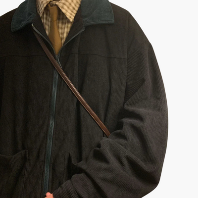 Herren Bomberjacke mit Reißverschluss und Vordertaschen