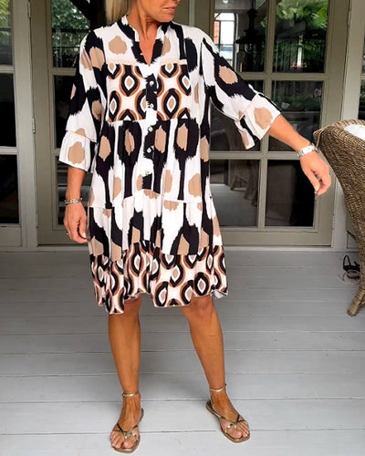 Bedrucktes kleid