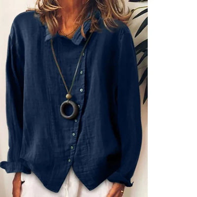 Rinamae – lässiges longshirt aus baumwollleinen