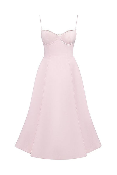 Lorraine® | Trägerloses, ärmelloses Tutu-Maxikleid mit V-Ausschnitt