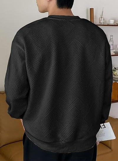Lässiger langarm-pullover