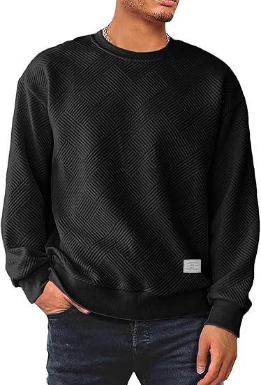 Lässiger langarm-pullover