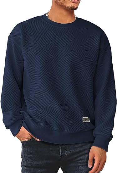 Lässiger langarm-pullover