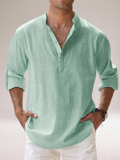Oronzo™ | Elegantes Leinenhemd mit Knöpfen
