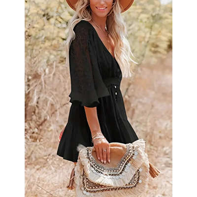 Boho Mini Kleid für Damen