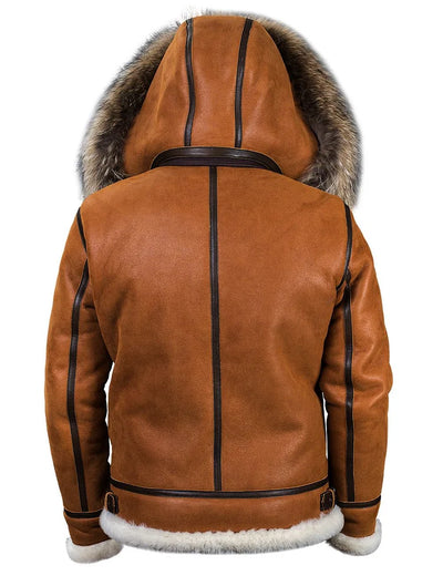 Leder wintermantel