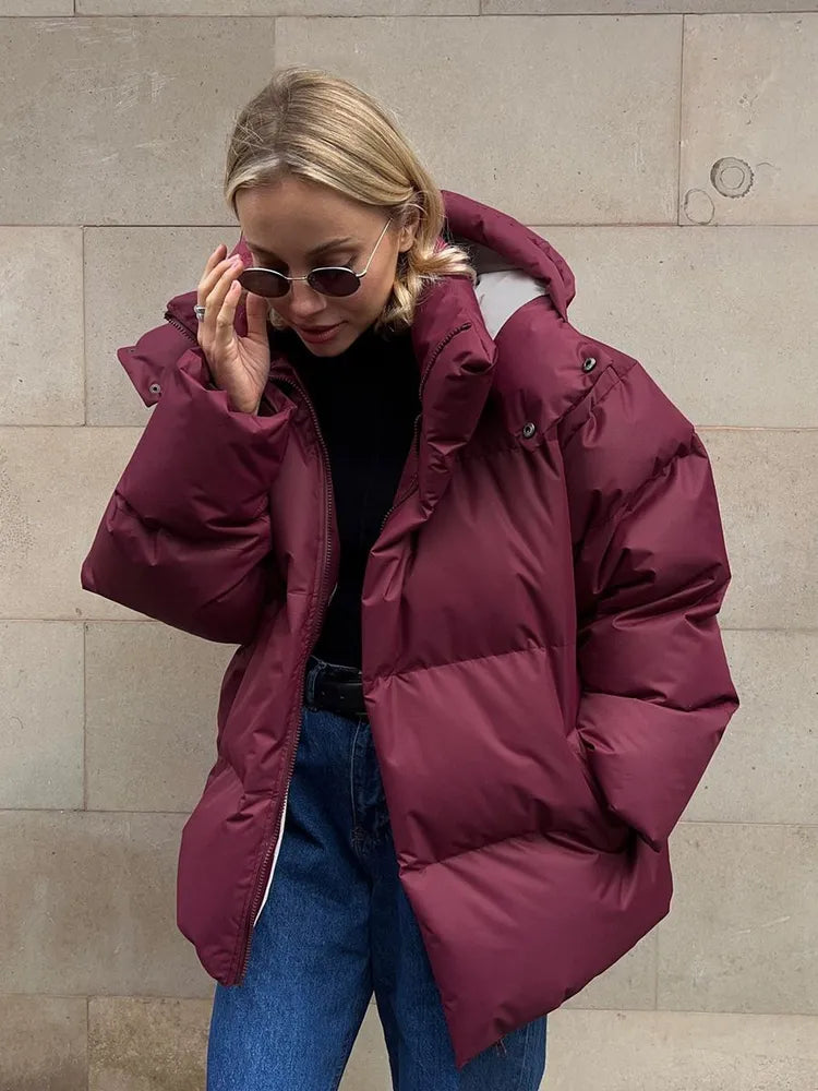 Winter luxe-bauschjacke