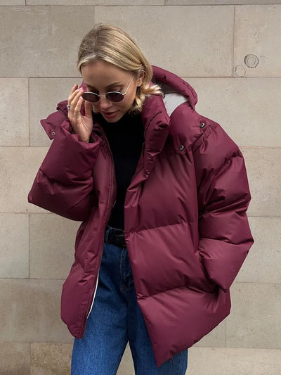 Winter luxe-bauschjacke